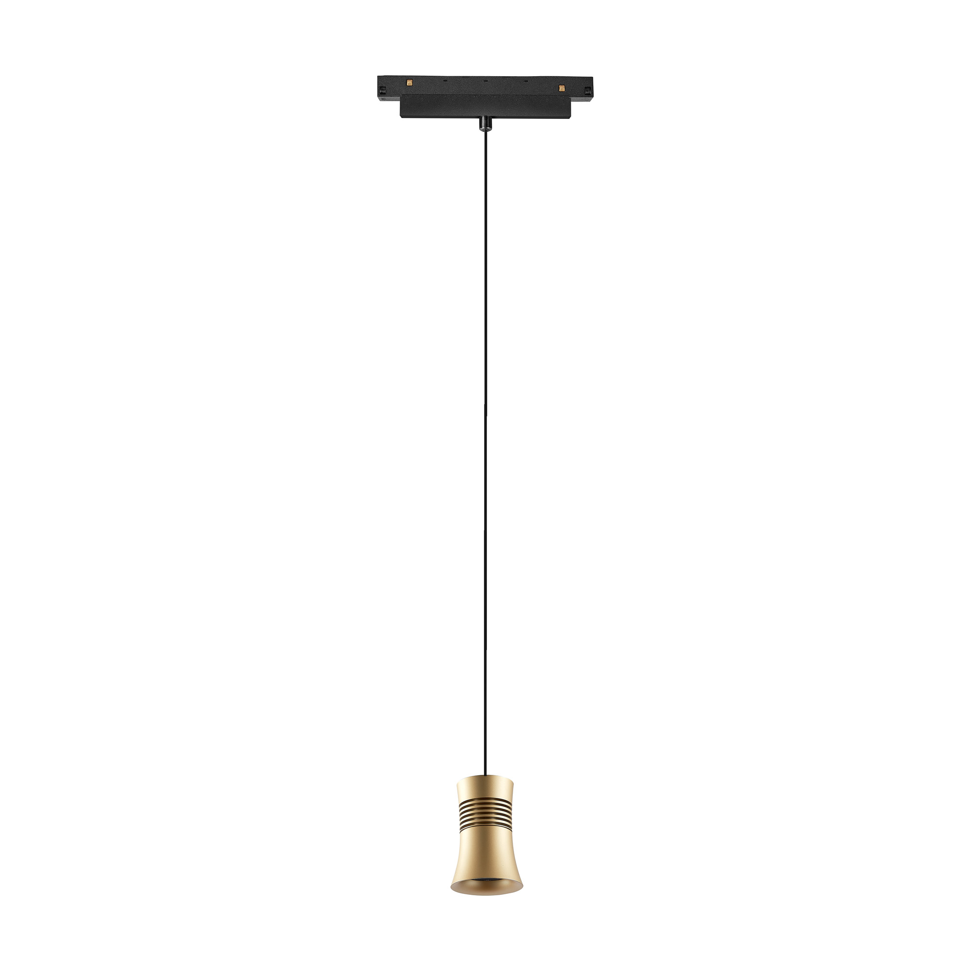 M8390  Magneto Track Cone Pendant, 12W LED, 3000K, 950lm, Gold/Black,
